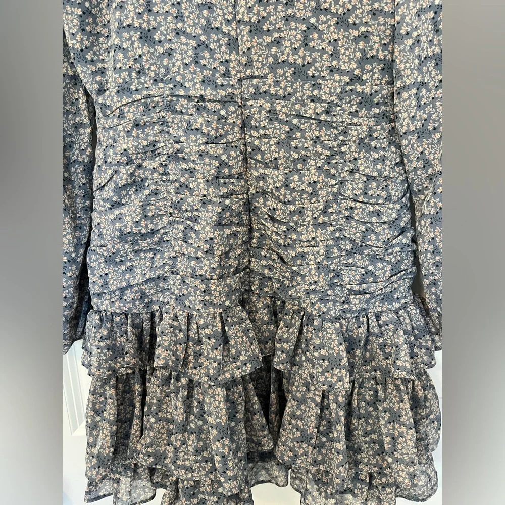 ASTR The Label Tiered Ruffle Floral Mini Dress Size Small